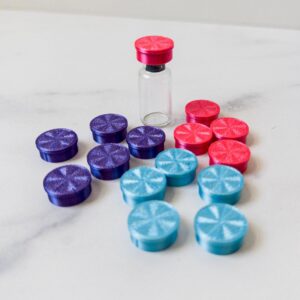Vial Caps for 3ml, 10 Pack for Snap Off Crimp Caps