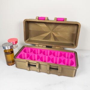 10ml Peptide Vial Case, Holds 10 vials